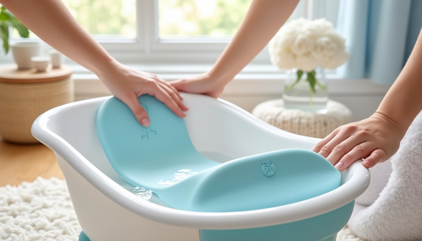 découvrez comment choisir le meilleur réducteur de baignoire pour assurer la sécurité et le confort de votre bébé lors du bain.