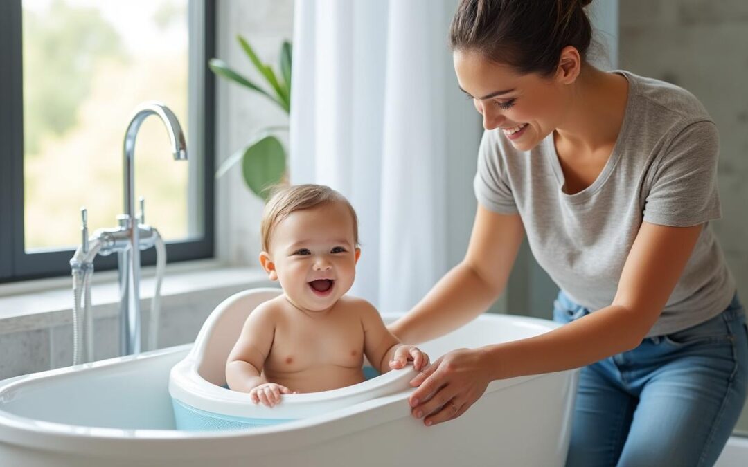 découvrez comment choisir le meilleur réducteur de baignoire pour assurer la sécurité et le confort de votre bébé pendant le bain.